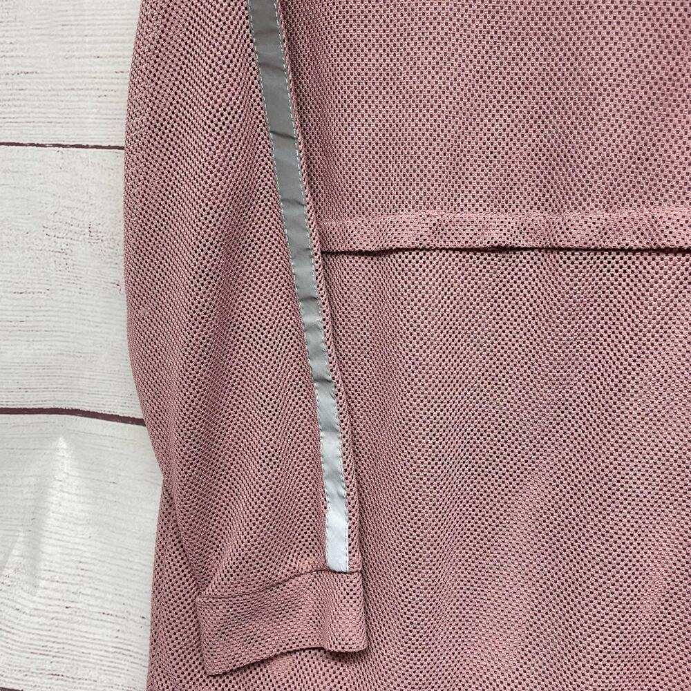 Soho Sports Dusty Pink Gray Studio Mesh 1/4 Zip Hoodied Jacket size XL - Picture 11 of 11